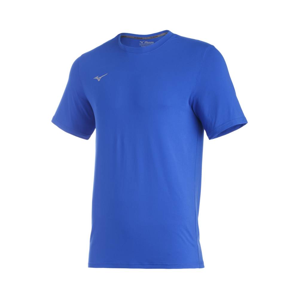 Camisetas Mizuno Comp Diamond Short Sleeve Crew Hombre Azul Real Ofertas GRFY-09582